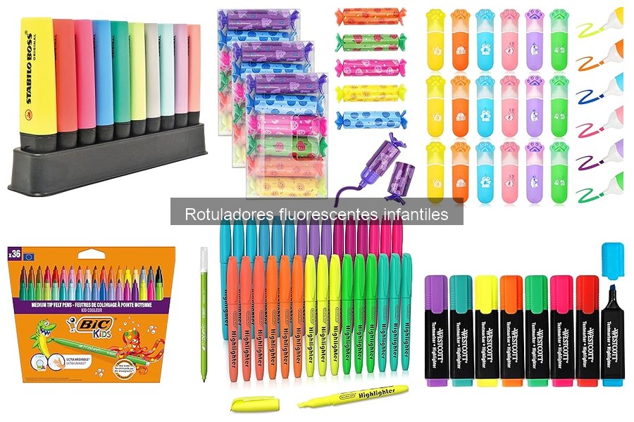 Dónde comprar rotuladores fluorescentes infantiles baratos