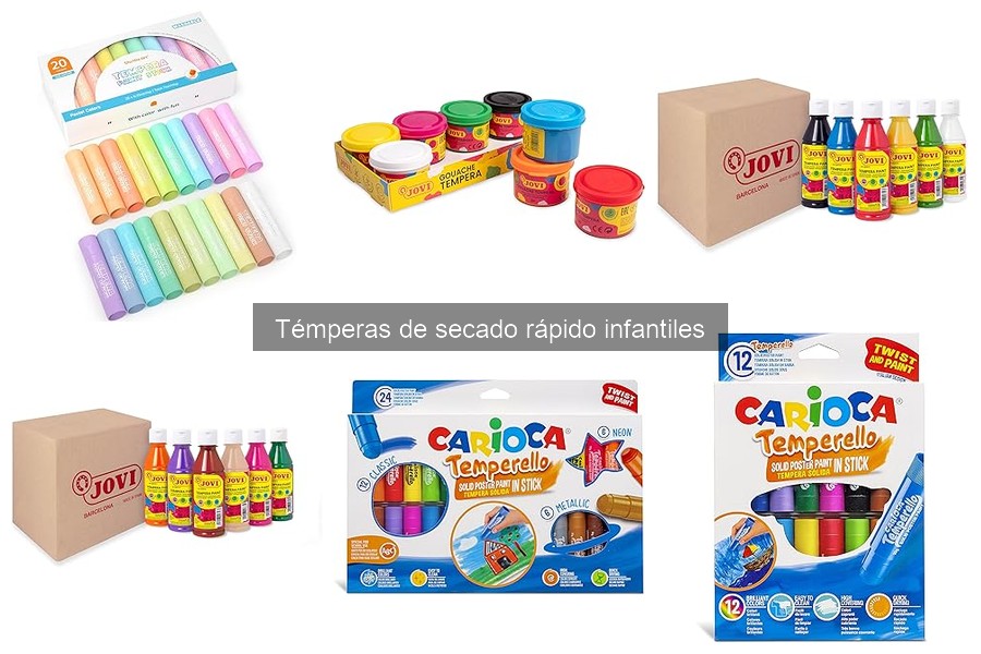 Dónde comprar témperas de secado rápido infantiles