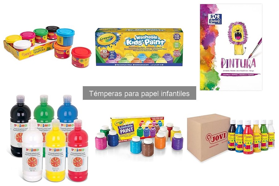 Dónde comprar témperas para papel infantiles a buen precio