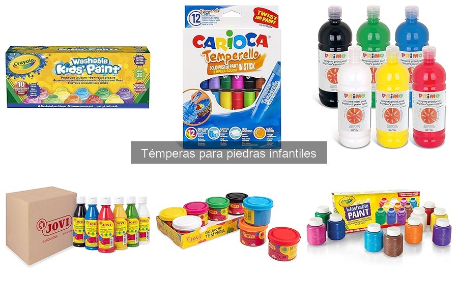 Dónde comprar témperas para piedras infantiles: guía y precios