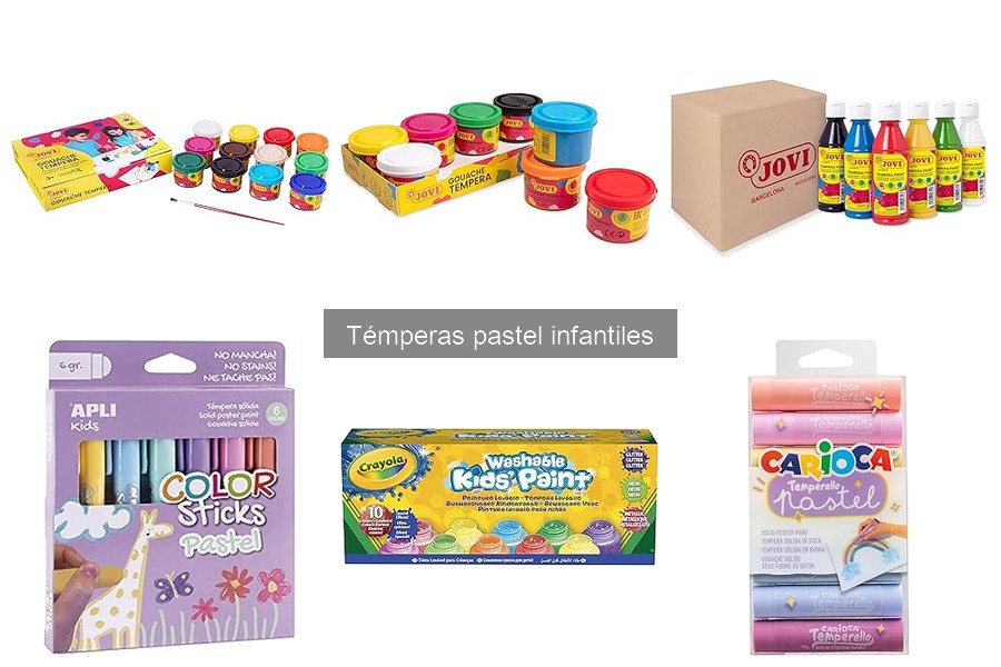Dónde comprar témperas pastel infantiles online: las mejores opciones
