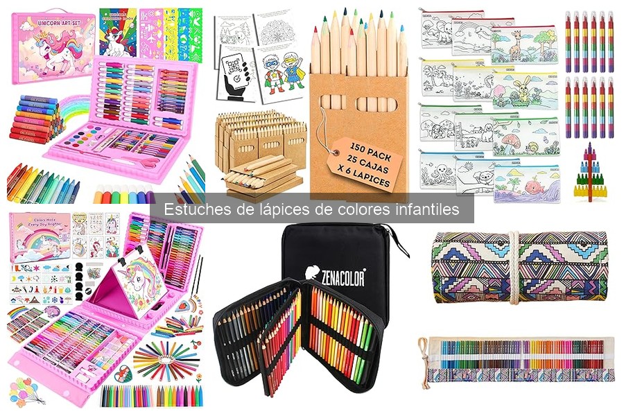 Errores al elegir estuches de lápices de colores infantiles
