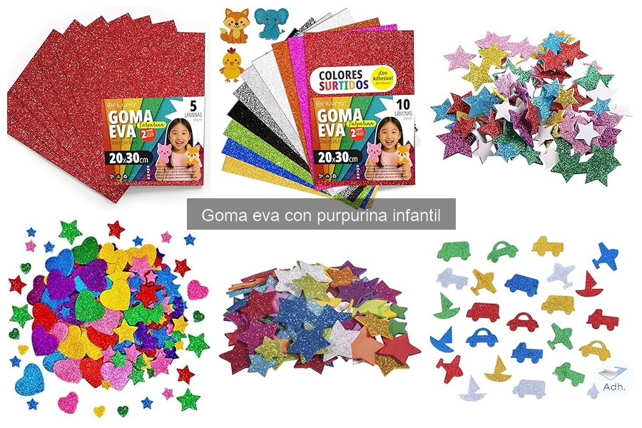 Goma eva con purpurina: dónde comprar al mejor precio