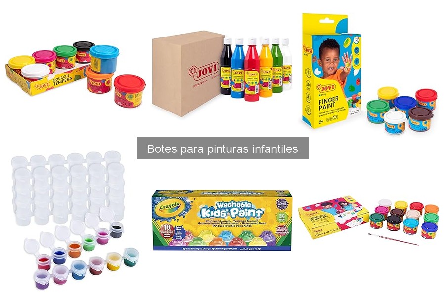 Guía de compra de botes para pinturas infantiles