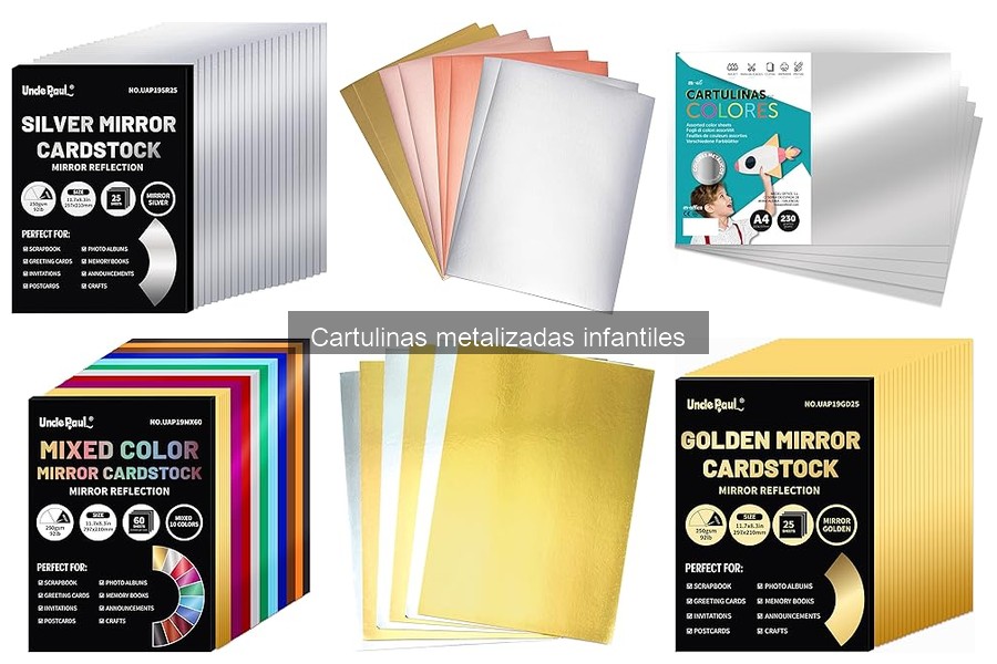Guía de compra de cartulinas metalizadas para manualidades