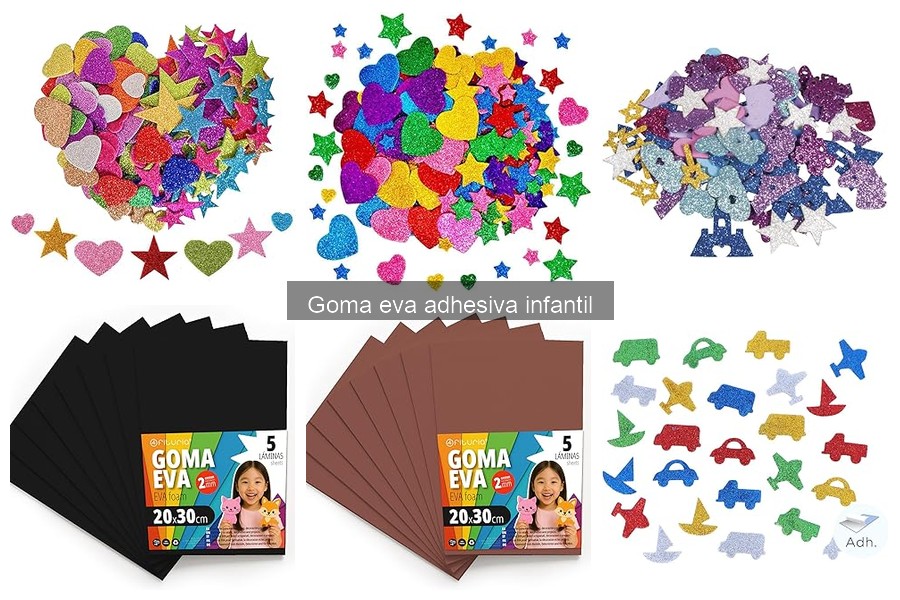 Guía de compra de goma eva adhesiva infantil para manualidades