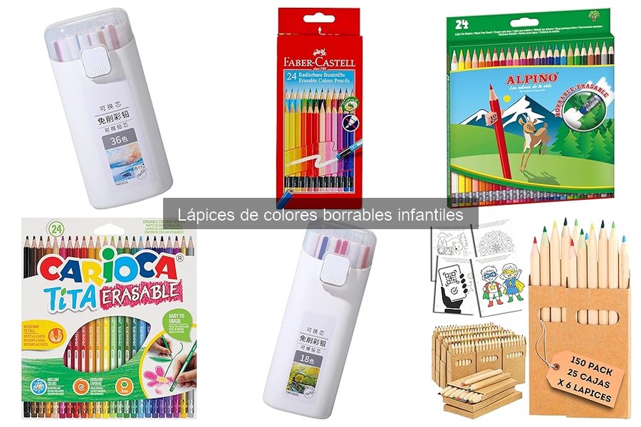 Guía de compra de lápices de colores borrables para niños