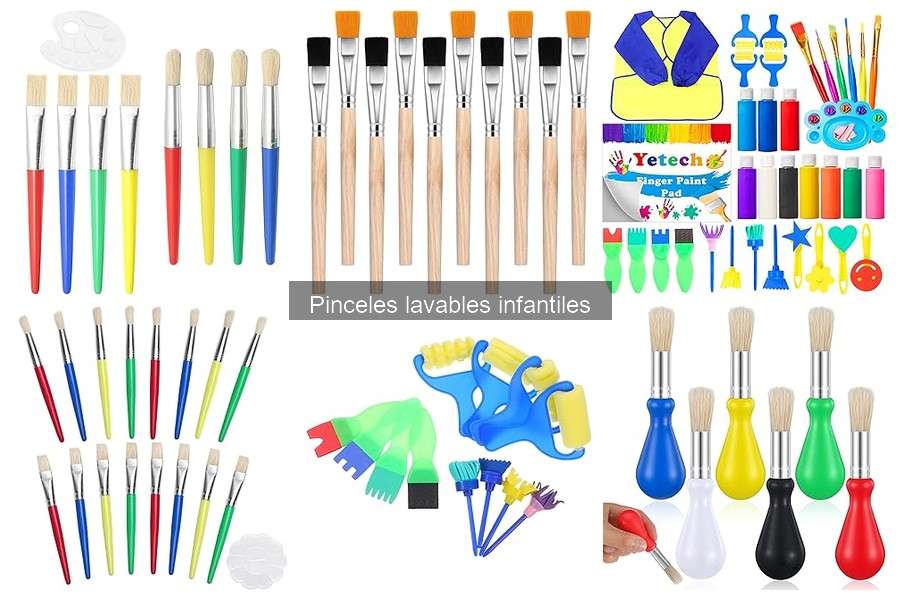 Guía de compra de pinceles lavables infantiles