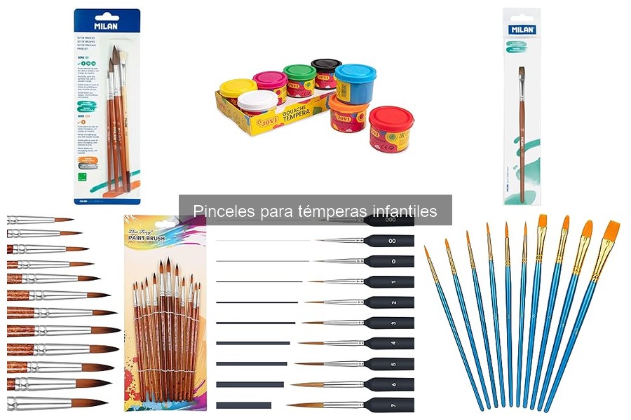 Guía de compra de pinceles para témperas infantiles