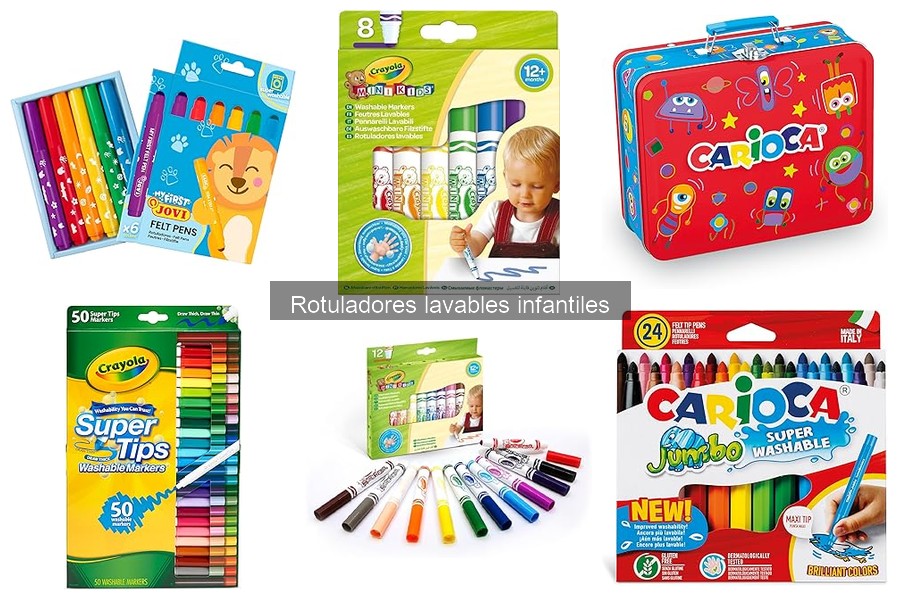 Guía de compra de rotuladores lavables infantiles para pintar