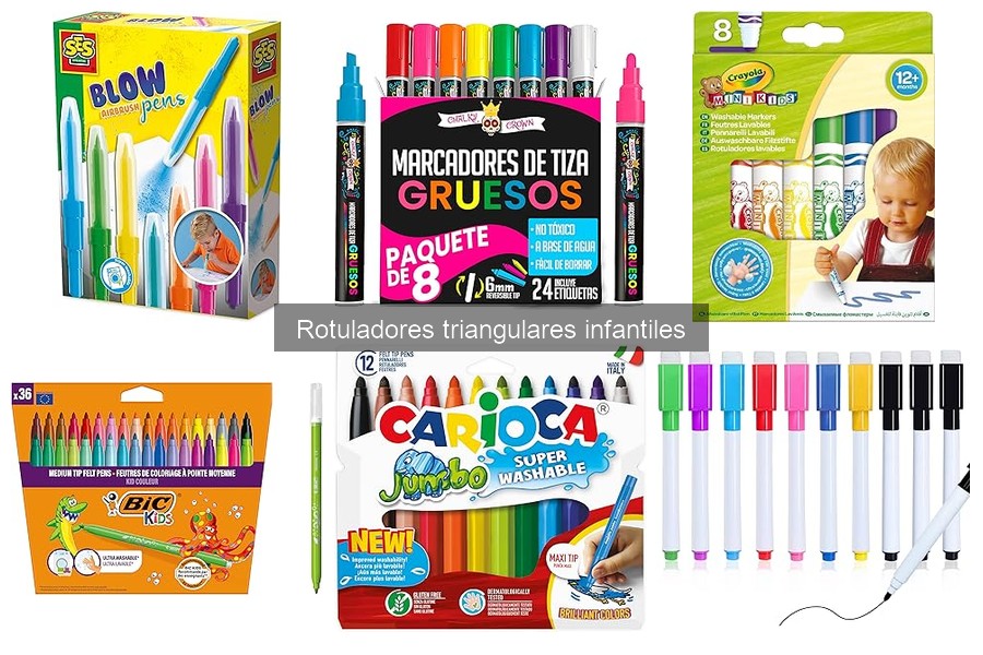 Guía de compra de rotuladores triangulares infantiles