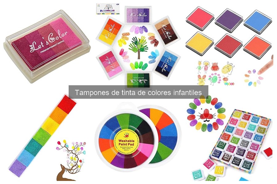 Guía de compra de tampones de tinta de colores infantiles