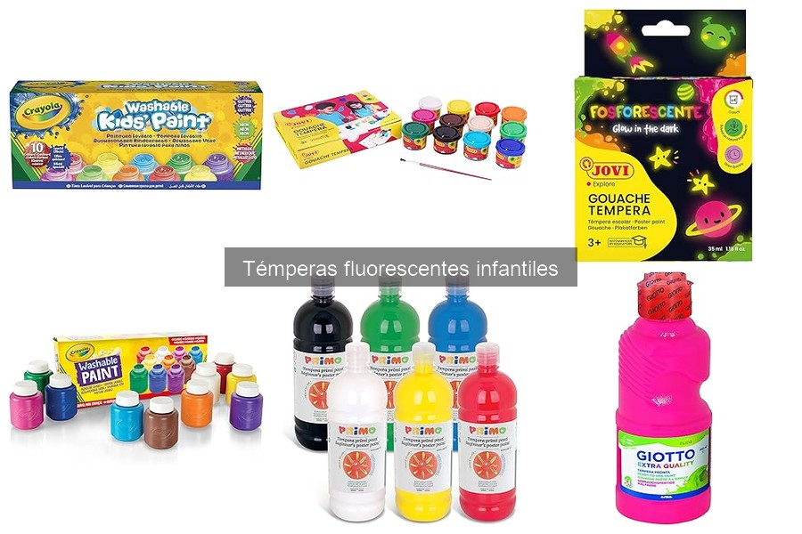 Guía de compra de témperas fluorescentes infantiles