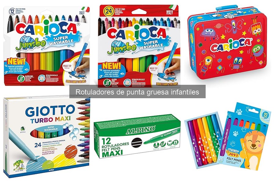 Guía de compra: Rotuladores de punta gruesa infantiles