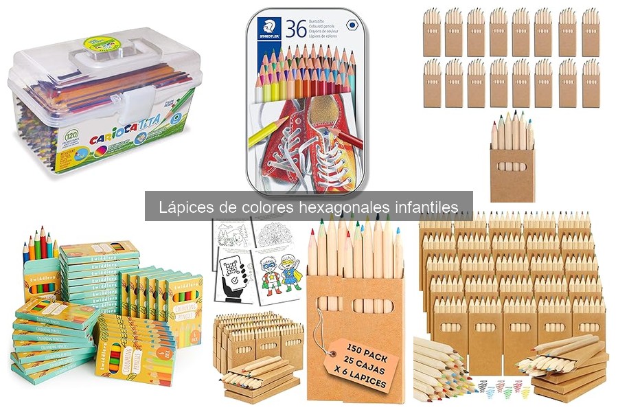 Guía para elegir lápices de colores hexagonales infantiles