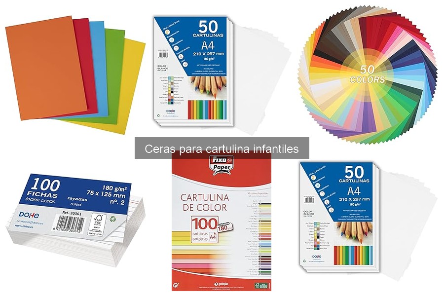 Guía para elegir las mejores ceras para cartulina infantiles
