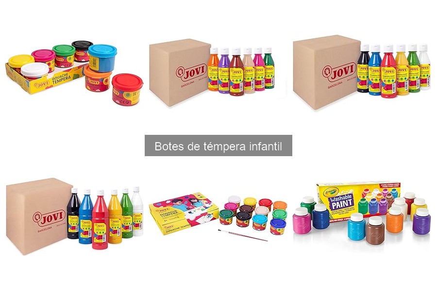Guía para elegir los mejores botes de témpera infantil