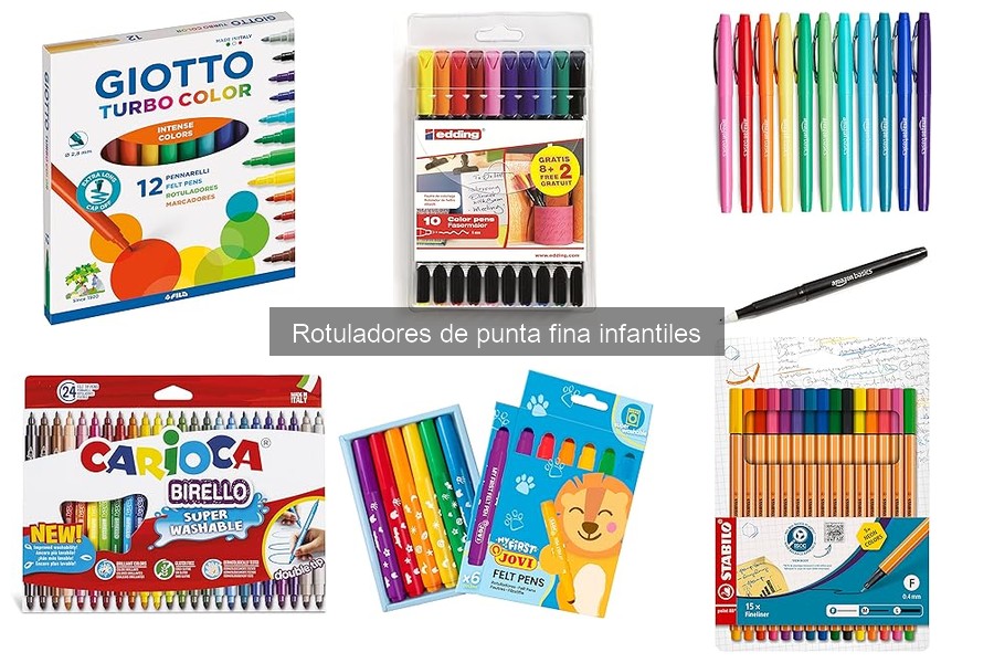 Guía para elegir rotuladores de punta fina infantiles