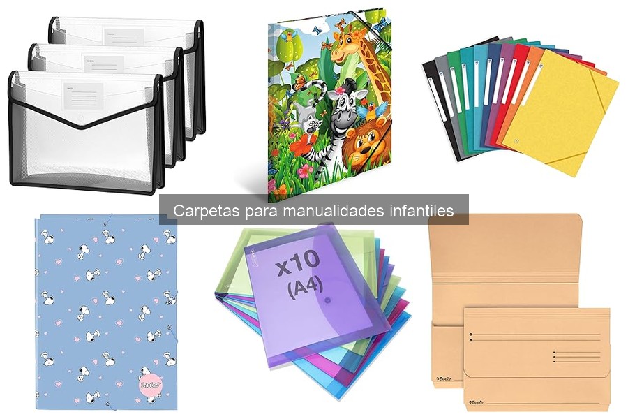 Ideas creativas con carpetas para manualidades infantiles