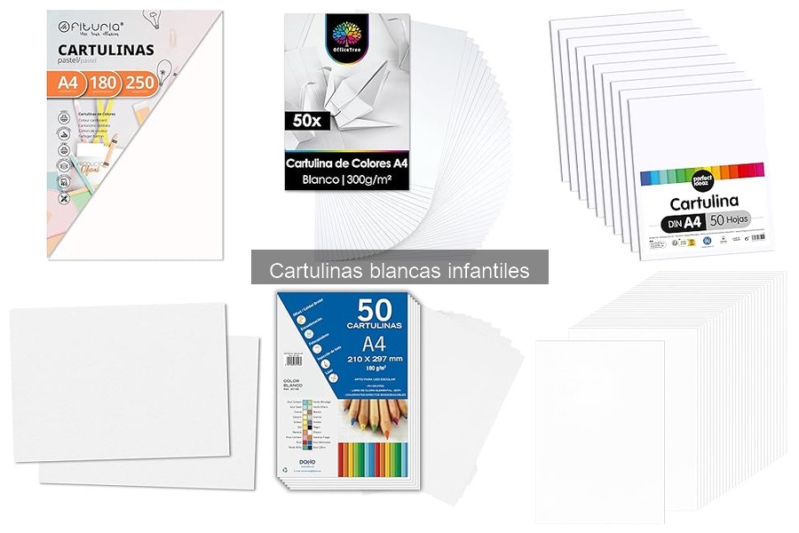 Ideas creativas con cartulinas blancas para niños