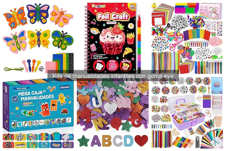 Ideas creativas con goma eva para manualidades infantiles