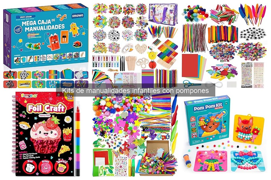 Ideas Creativas con Kits de Pompones para Manualidades Infantiles