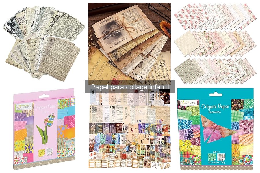Ideas creativas con papel para collages infantiles
