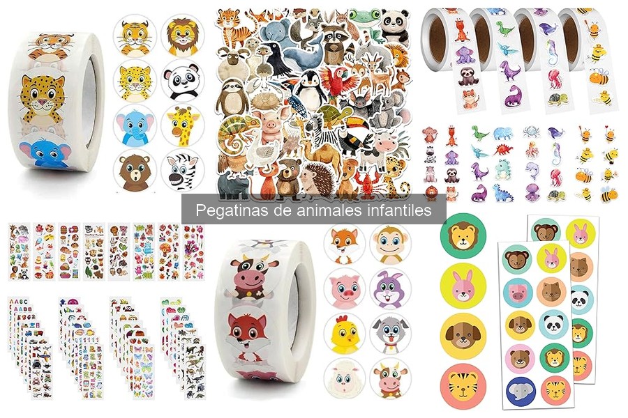 Ideas creativas con pegatinas de animales infantiles