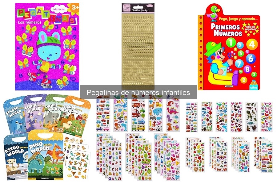 Ideas creativas con pegatinas de números para fiestas infantiles