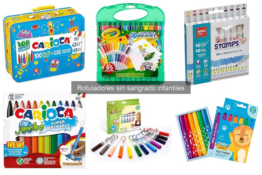 Ideas creativas con rotuladores sin sangrado para niños