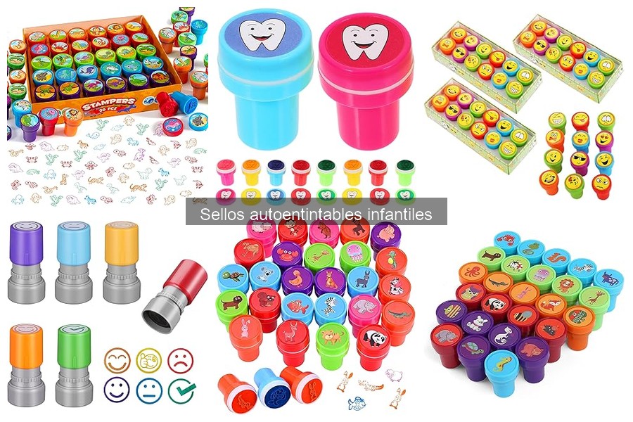 Ideas creativas con sellos autoentintables en manualidades infantiles