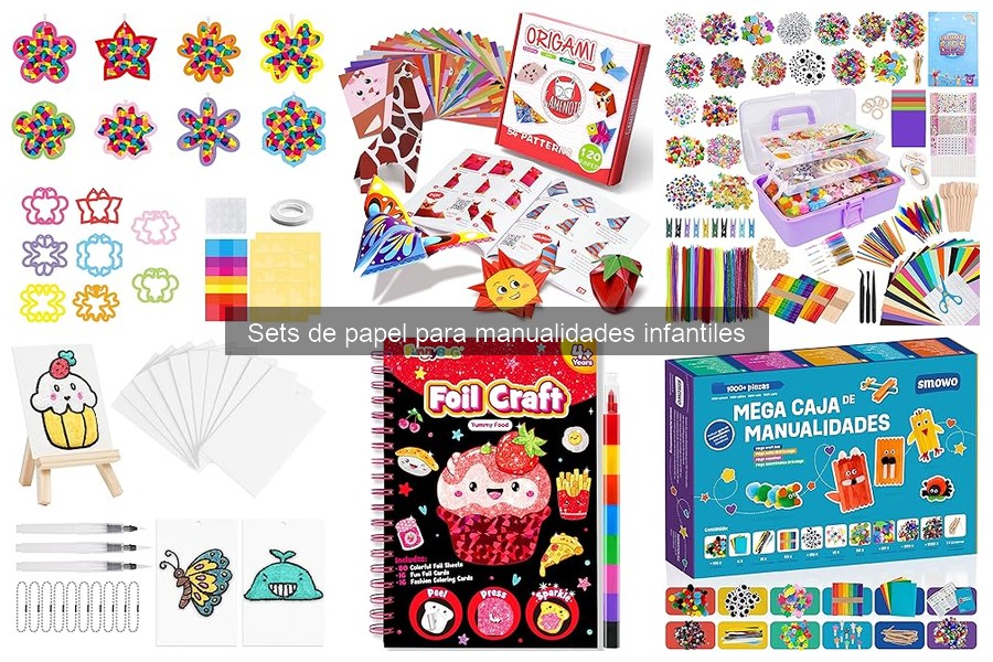 Ideas creativas con sets de papel para manualidades infantiles