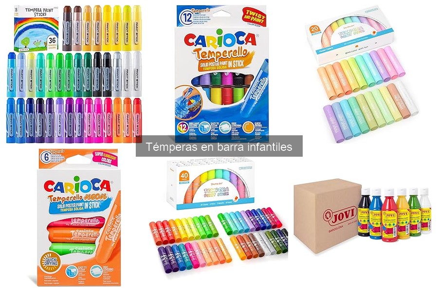 Ideas creativas con témperas en barra para niños