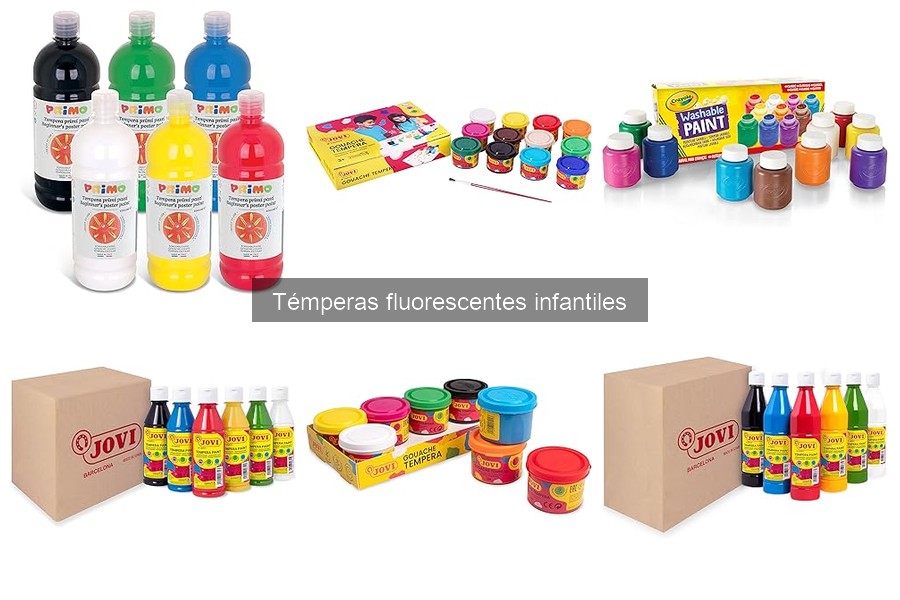 Ideas creativas con témperas fluorescentes para niños