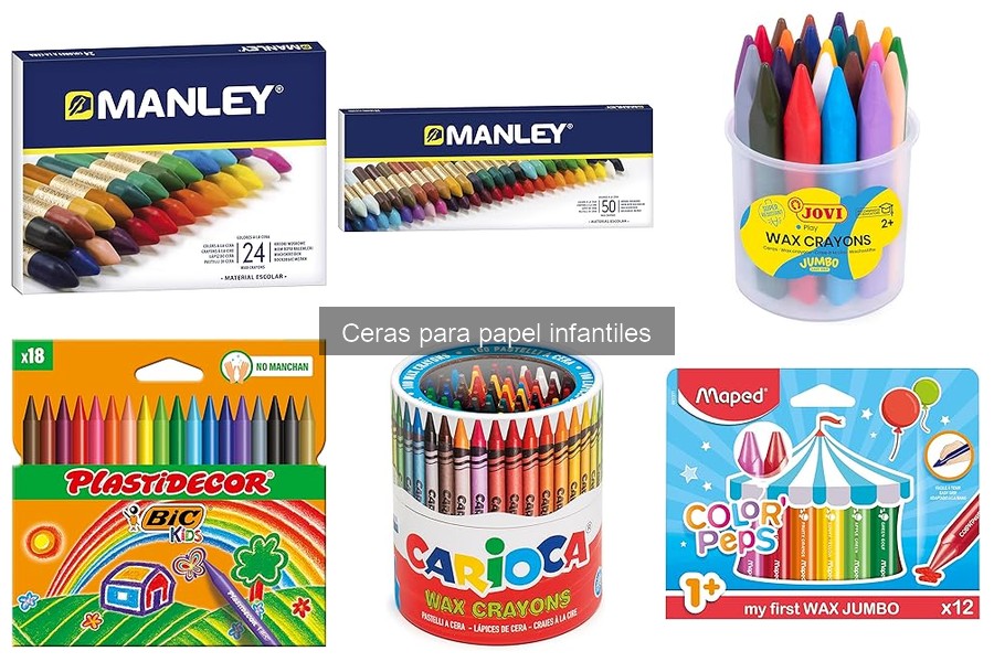 Ideas creativas de DIY con ceras para papel infantiles