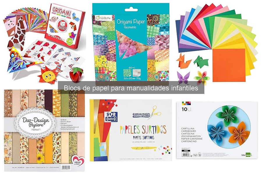 Ideas creativas de manualidades con blocs de papel para niños
