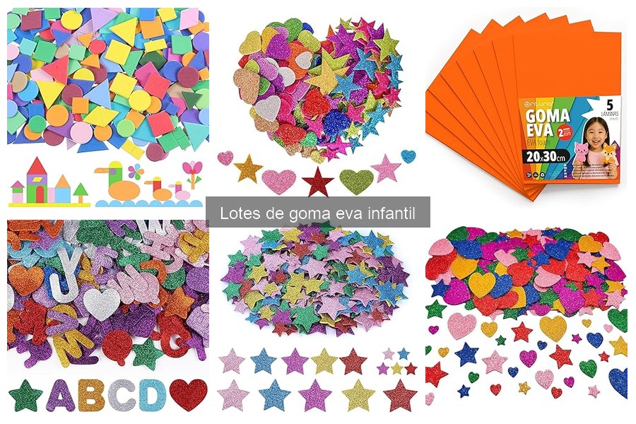 Ideas creativas de manualidades con goma eva para niños