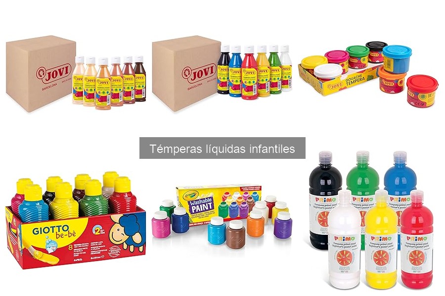 Ideas creativas de manualidades con témperas líquidas infantiles