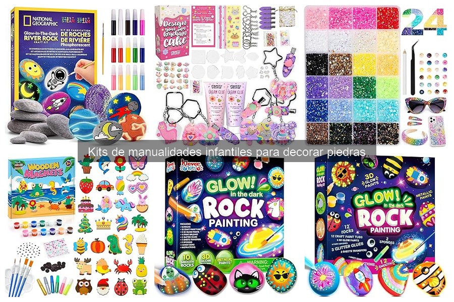 Ideas creativas para decorar piedras con kits de manualidades