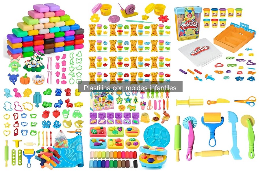 Ideas creativas para jugar con plastilina con moldes infantiles
