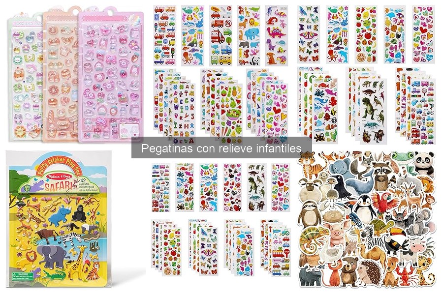 Ideas creativas para manualidades con pegatinas con relieve