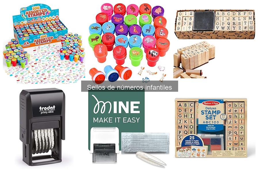 Ideas creativas para manualidades con sellos de números