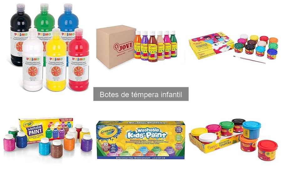 Ideas creativas para usar botes de témpera infantil