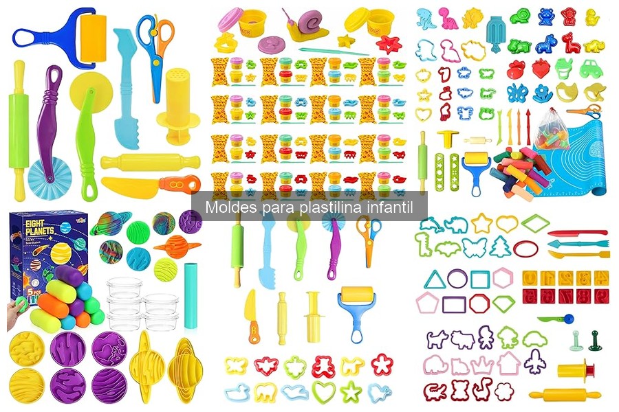Ideas creativas para usar moldes de plastilina infantil