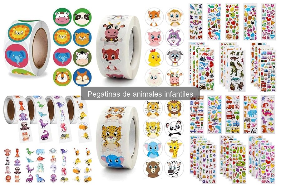 Ideas creativas para usar pegatinas de animales en manualidades