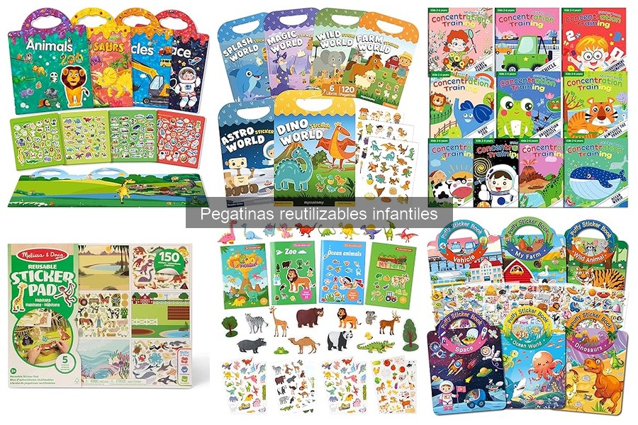 Ideas creativas para usar pegatinas reutilizables infantiles