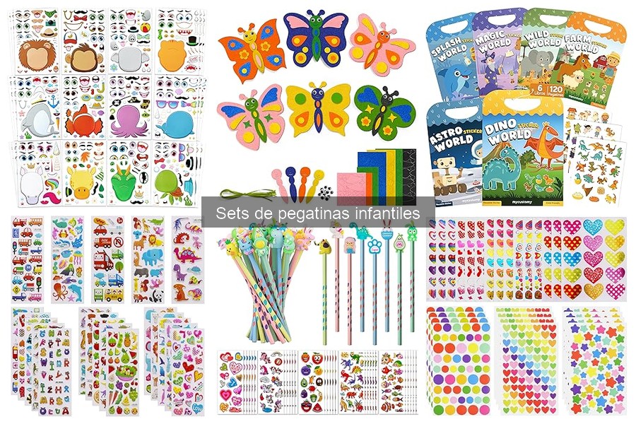 Ideas creativas para usar sets de pegatinas infantiles