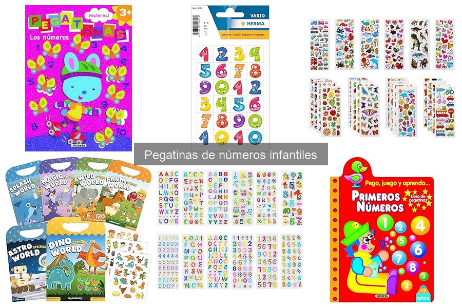 Ideas creativas para utilizar pegatinas de números infantiles