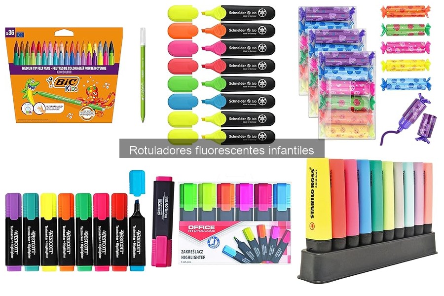 Ideas de regalos creativos con rotuladores fluorescentes para niños