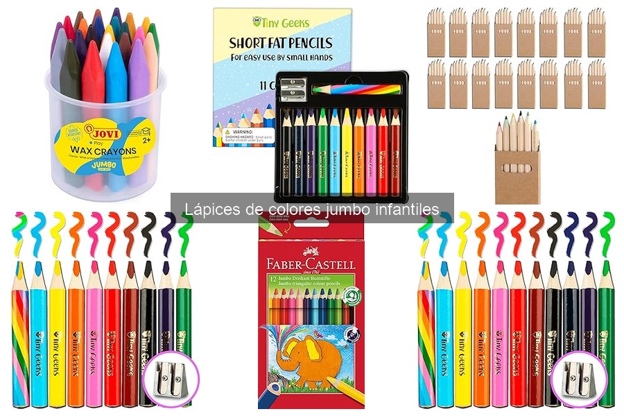 Impacto ambiental de los lápices de colores jumbo infantiles